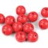 Mărgele plastic color 12 mm - roșu