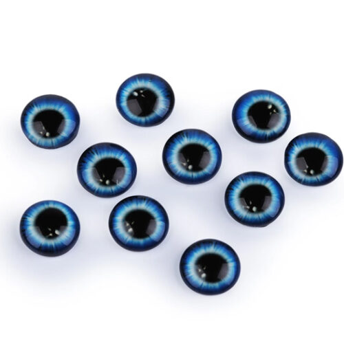 Ochi-sticlă- jucării-albastru