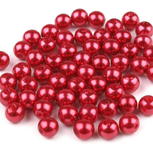 Perle Glance-6mm-roșu-perlat