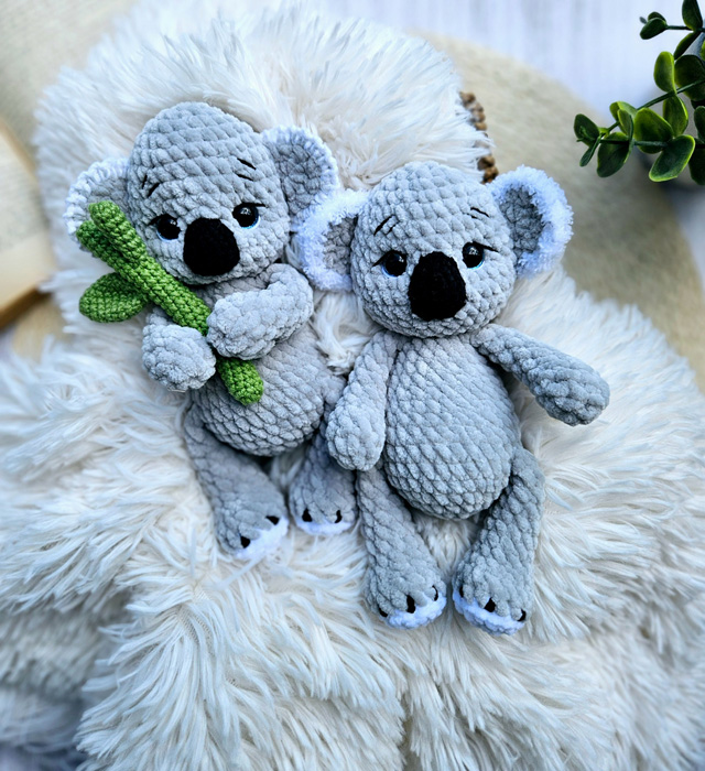 Somnorici: kit de croșetat Baby Koala - imagine 2