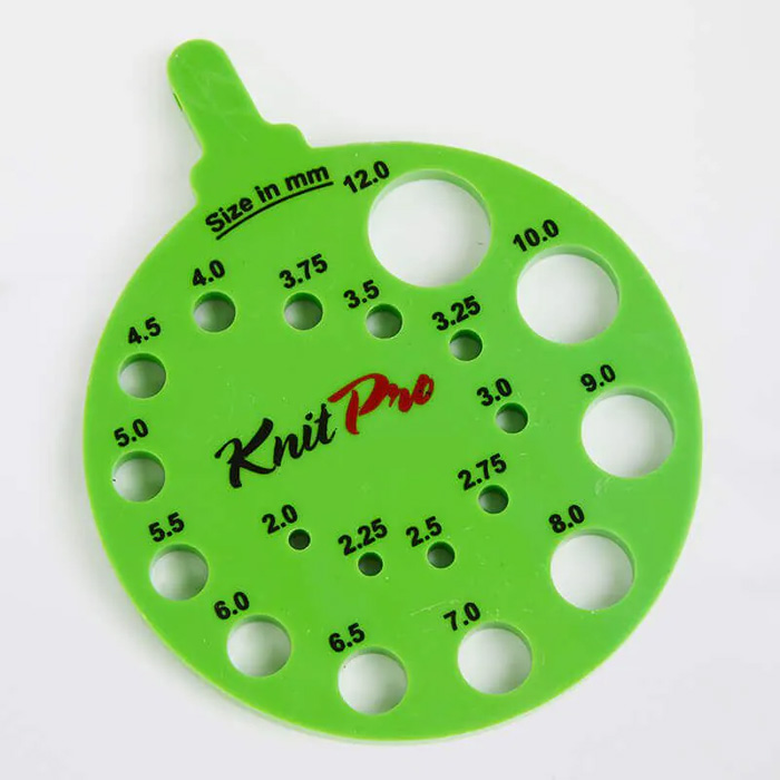 Knitpro-măsurător-andrele-rotund-verde