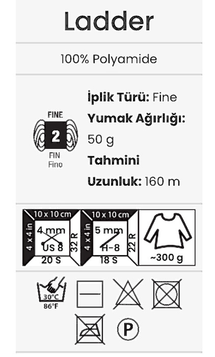 Yarnart-Ladder-detalii-tehnice