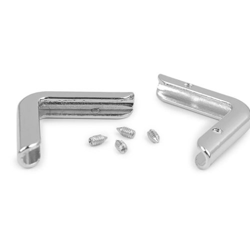 Colțuri metalice pentru genți și accesorii cu șuruburi 29x29 mm